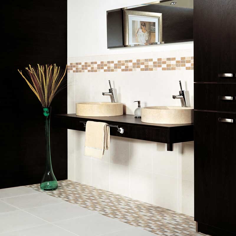 CHAMPAGNE: Square Field Tile (honed | 12"x12"x3/8" | beveled)