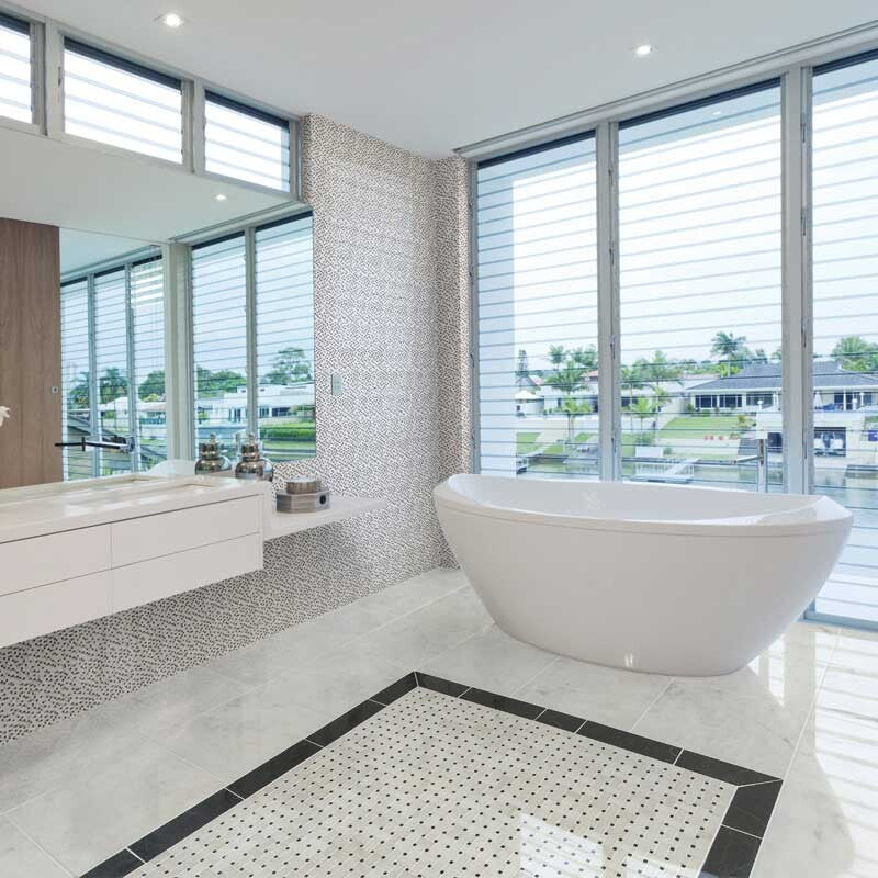AVALON: Square Field Tile (polished | 12"x12"x3/8" | beveled)