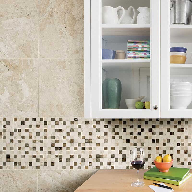 DIANA ROYAL : Square Field Tile (polished | 18"x18"x1/2" | straight cut)