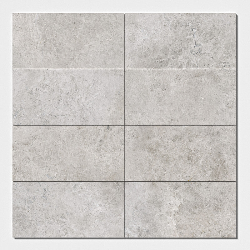 SILVER SHADOW : Rectangle Field Tile (honed | 12"x24"x1/2" | straight cut)
