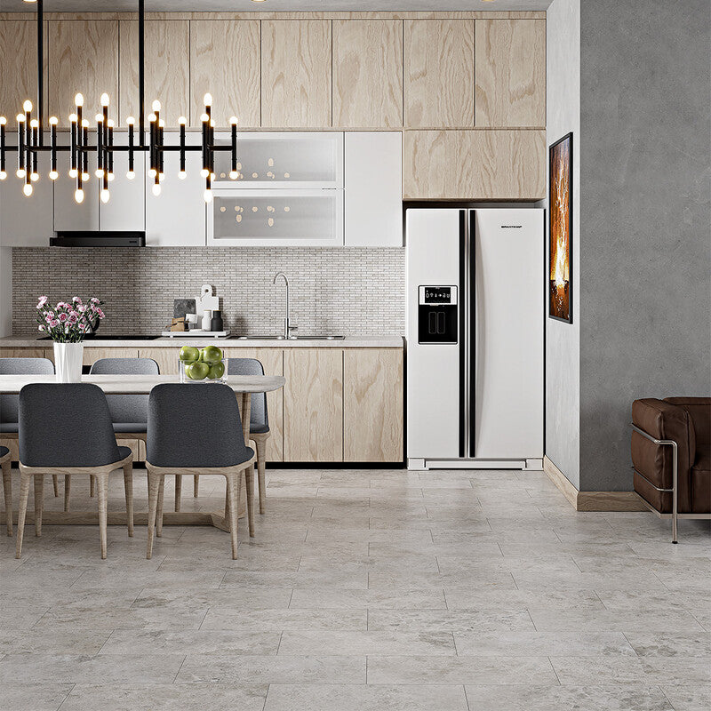 SILVER SHADOW : Rectangle Field Tile (honed | 12"x24"x1/2" | straight cut)