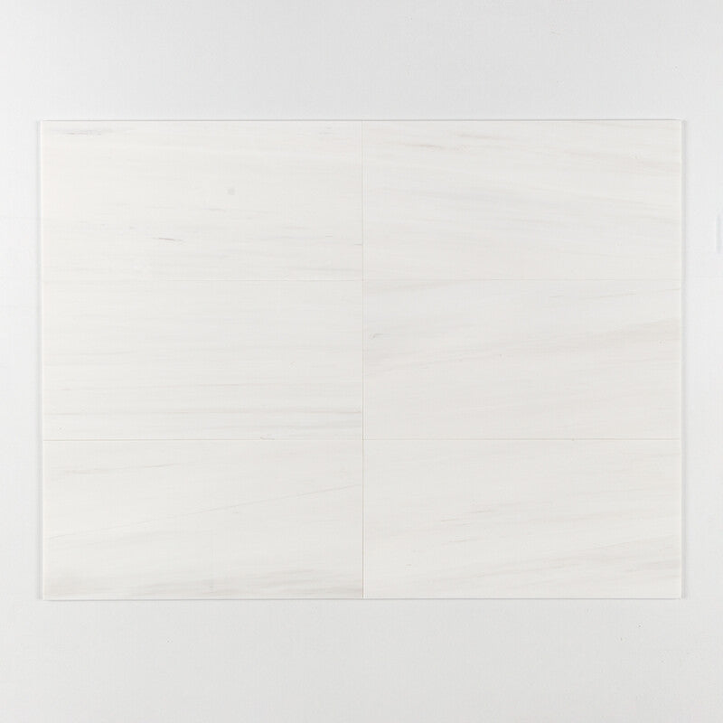 SNOW WHITE : Rectangle Field Tile (honed | 12"x24"x3/8" | micro beveled)