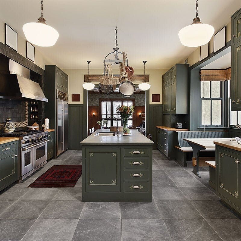 IRIS BLACK: Rectangle Field Tile (cottage | 16"x24"x1/2" | chiseled)