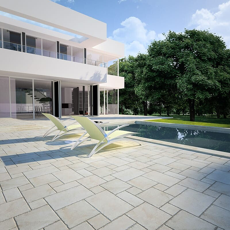 DIANA ROYAL : Marble Paving Tile (reclaimed | chiseled)