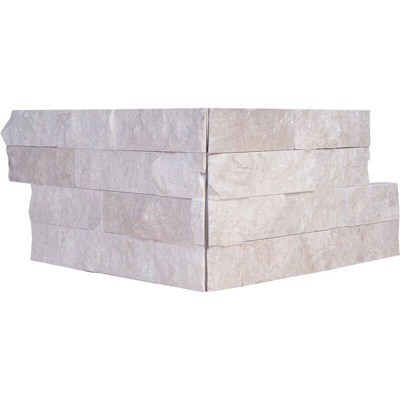 LEDGER STONE : Diana Royal Wall Panel Corner (rock face | 6"x12"x3/4" | straight cut)