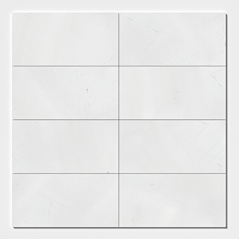 ASPEN WHITE : Rectangle Field Tile (honed | 12"x24"x3/8" | straight cut)