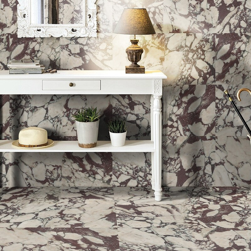 NATURAL REFLECTIONS : Calacatta Viola Marble Rectangle Field Tile (polished | 12"x24"x3/8" | straight cut)