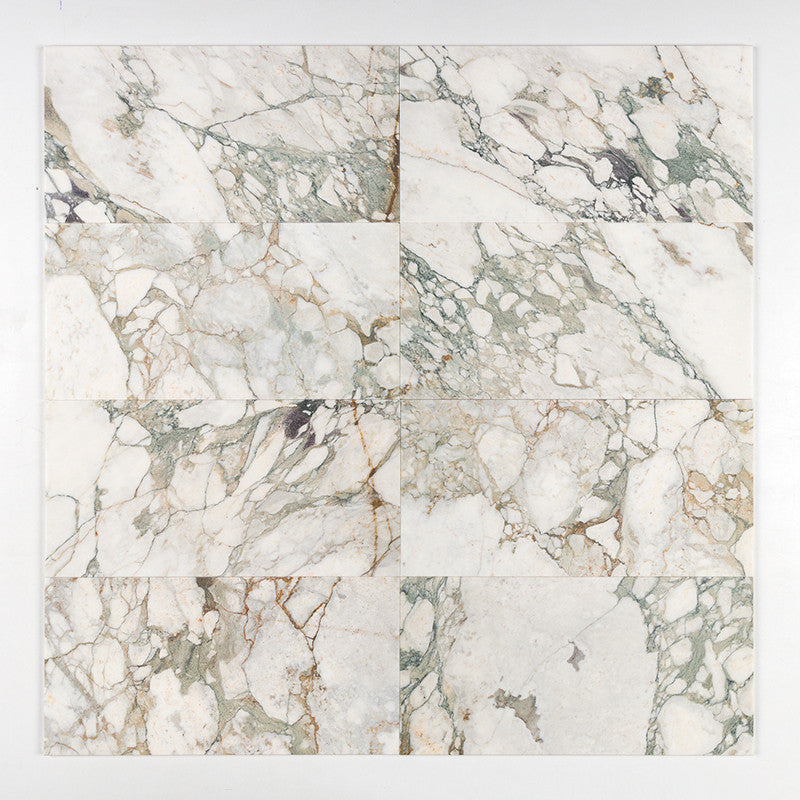 CALACATTA GREEN: Rectangle Field Tile (honed | 12"x24"x3/8" | straight cut)