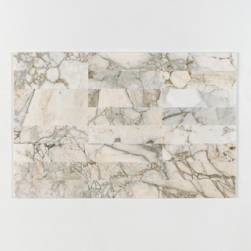 CALACATTA GREEN: Rectangle Field Tile (honed | 3"x12"x3/8" | straight cut)