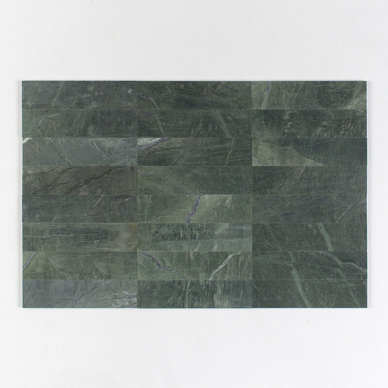 VERDE TIA : Rectangle Field Tile (honed | 3"x12"x3/8" | straight cut)