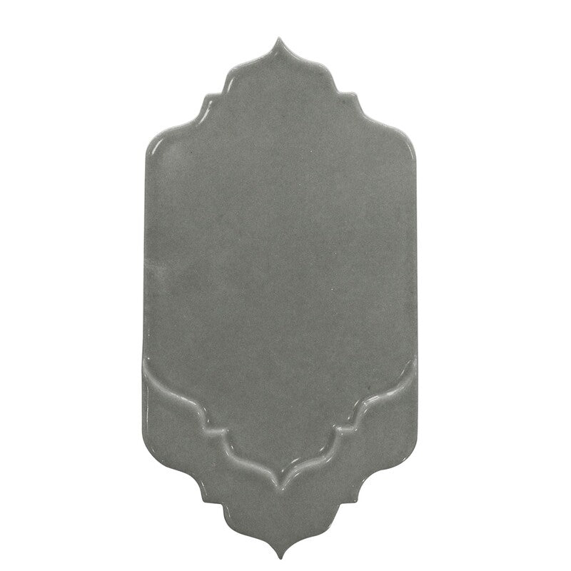 BREATHE MORESQUE: Tinta Musa Field Deco Tile (glossy | 4"x8"x3/8" | round)