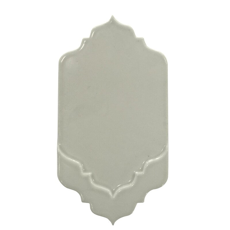 BREATHE MORESQUE: Plume Musa Field Deco Tile (glossy | 4"x8"x3/8" | round)
