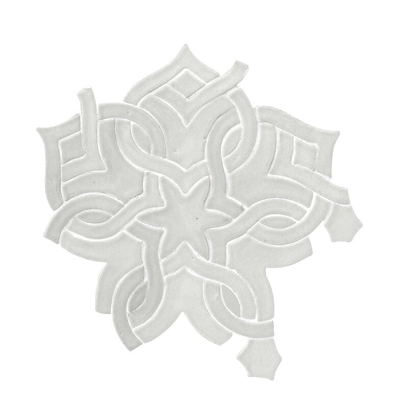 BREATHE MORESQUE: Seda Flora Mosaic (glossy | 8"x8"x3/8" | round)