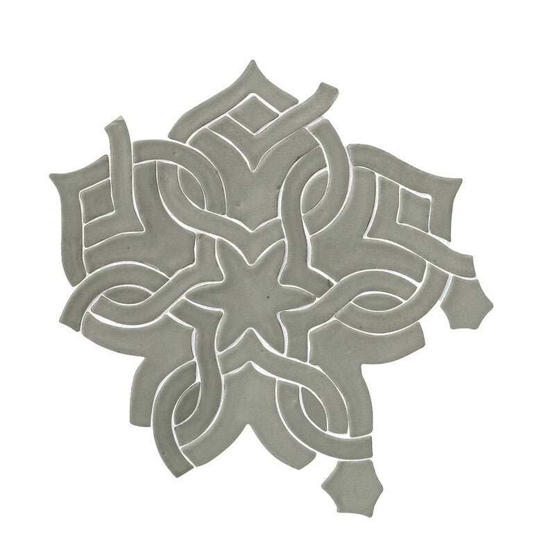 BREATHE MORESQUE: Ambrosia Flora Mosaic (glossy | 8"x8"x3/8" | round)