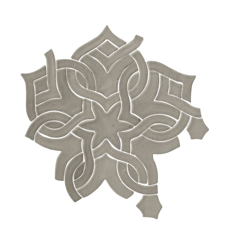 BREATHE MORESQUE: Camino Flora Mosaic (glossy | 8"x8"x3/8" | round)