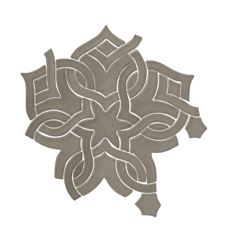 BREATHE MORESQUE: Arena Flora Mosaic (glossy | 8"x8"x3/8" | round)