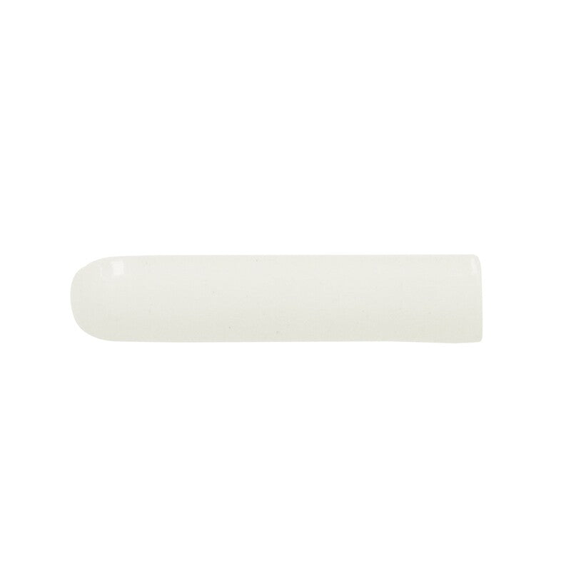 BREATHE MORESQUE: White Ceramic Quarter Round Beak (matte | 1"x7"x1/2" | round)