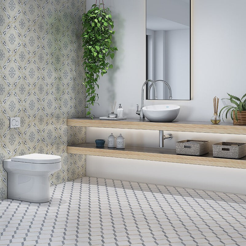 MARSALA CLASSIC BALDOSA: Tropani Field Deco Tile (glazed | 8"x8"x3/4" | straight cut)