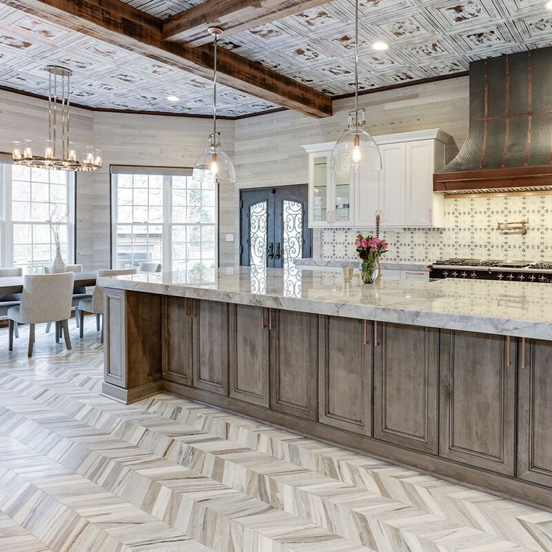 MARSALA CLASSIC BALDOSA: Modica Field Deco Tile (glazed | 8"x8"x3/4" | straight cut)
