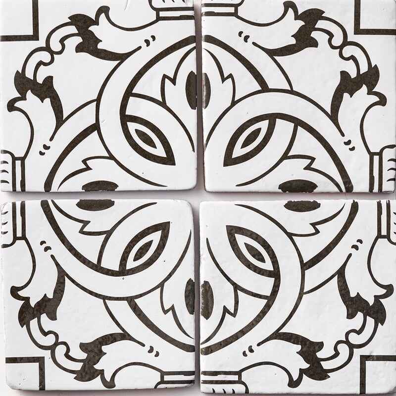 ANTIQUE: Palena 3 Glazed Terracotta Field Deco Tile (6"x6"x1/2" | glossy)