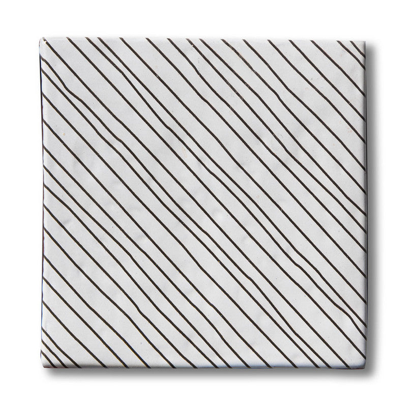 ANTIQUE: Zuni 3 Glazed Terracotta Field Deco Tile (6"x6"x1/2" | glossy)