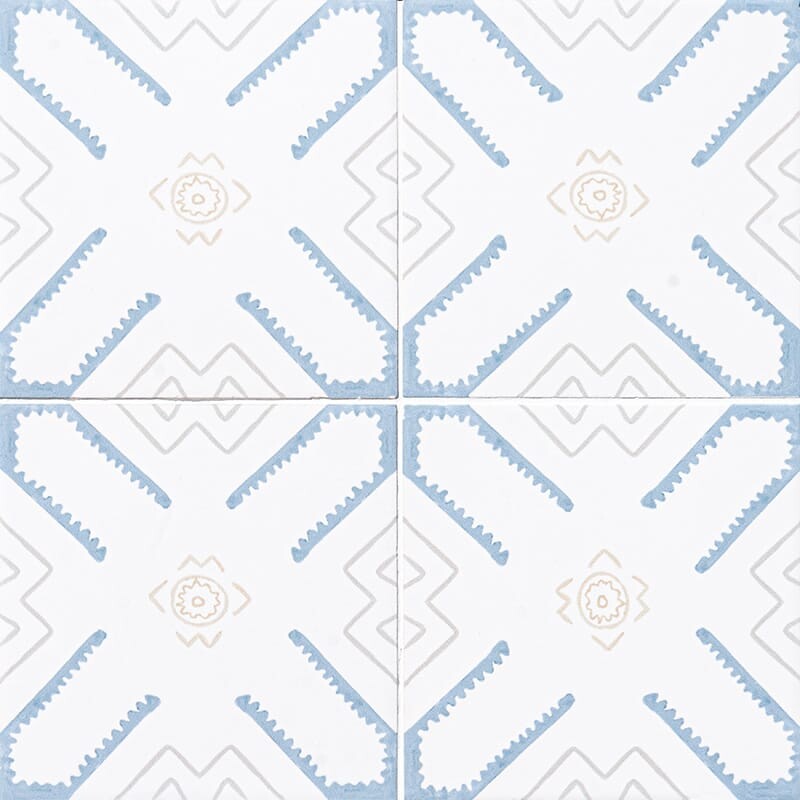 ZANZIBAR: Nest Field Deco Tile (matte | 6"x6"x3/8" | straight cut)