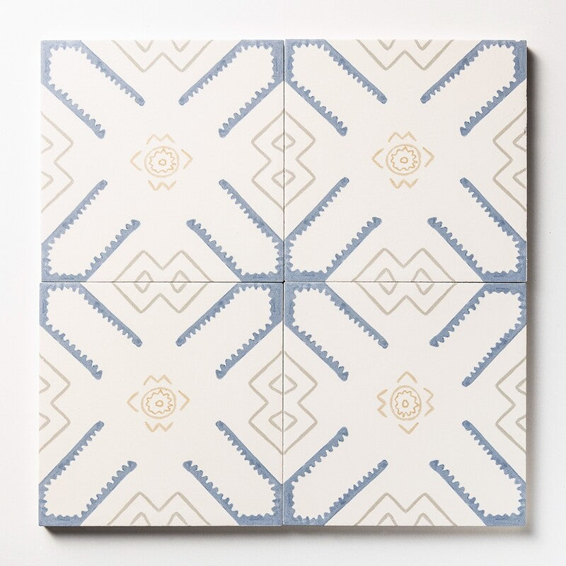 ZANZIBAR: Nest Field Deco Tile (matte | 6"x6"x3/8" | straight cut)