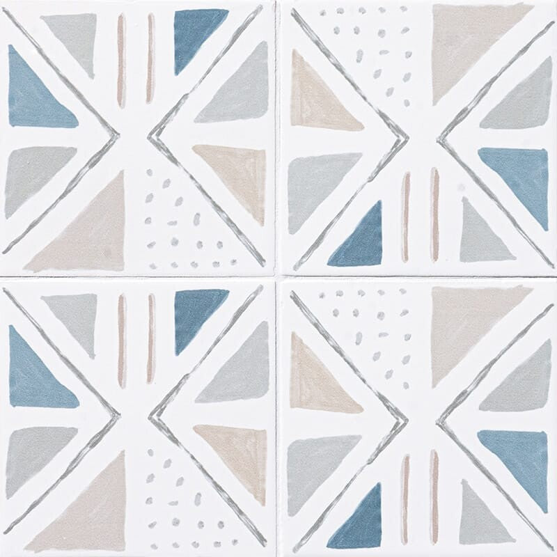 ZANZIBAR: Sandy Field Deco Tile (matte | 6"x6"x3/8" | straight cut)
