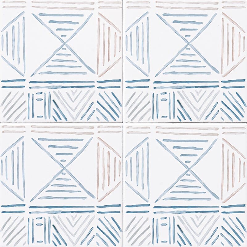 ZANZIBAR: Lineor Field Deco Tile (matte | 6"x6"x3/8" | straight cut)