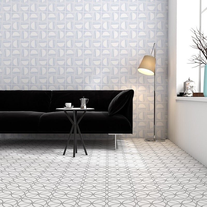 ZANZIBAR: Aluna Field Deco Tile (matte | 6"x6"x3/8" | straight cut)