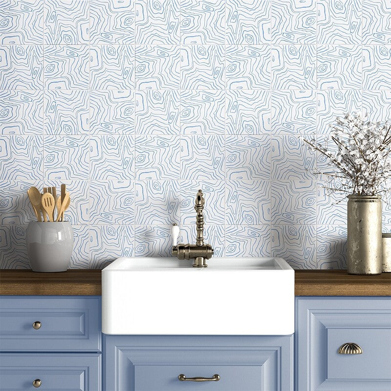 ZANZIBAR: Badru Field Deco Tile (matte | 6"x6"x3/8" | straight cut)