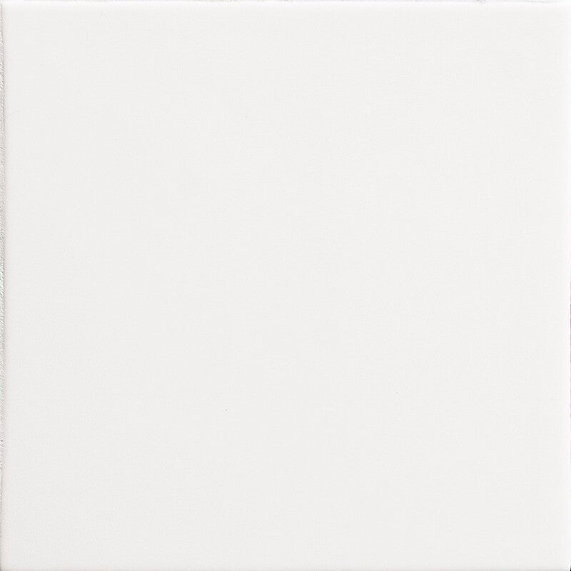 MARSALA BIANCO: White Square Field Tile (glossy | 6"x6"x3/8" | beveled)