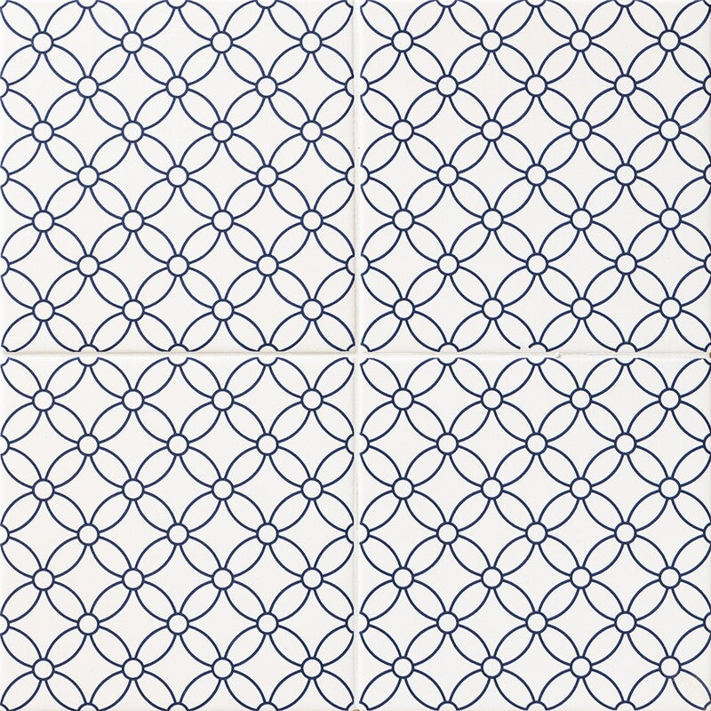 WAGARA CERAMIC: Shippo Square Field Tile (matte | 6"x6"x3/8" | straight cut)