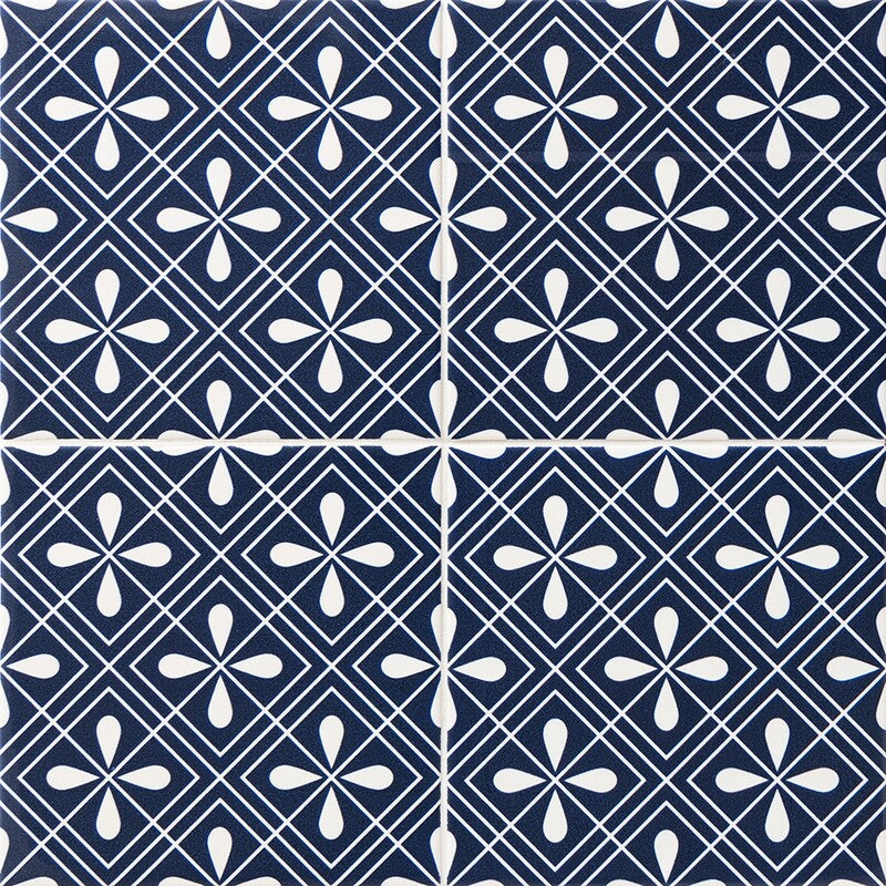 WAGARA CERAMIC: Hishi Dark Square Field Tile (matte | 6"x6"x3/8" | straight cut)