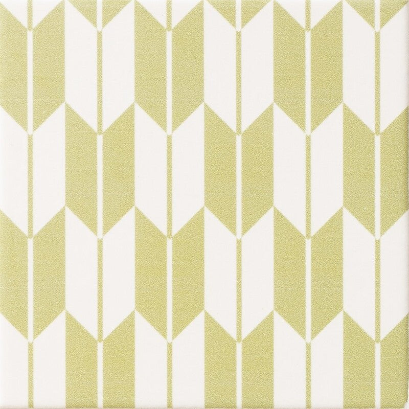 WAGARA CERAMIC: Raitogurin Yagasuri Field Deco Tile (matte | 6"x6"x3/8" | straight cut)