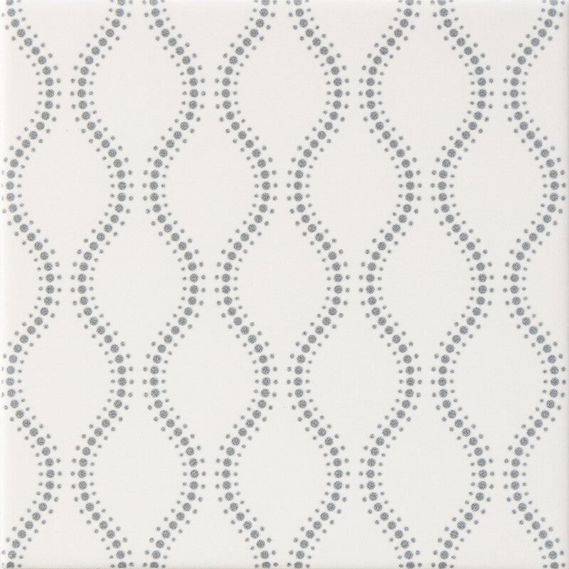 WAGARA CERAMIC: Gure Tatewaku Field Deco Tile (matte | 6"x6"x3/8" | straight cut)