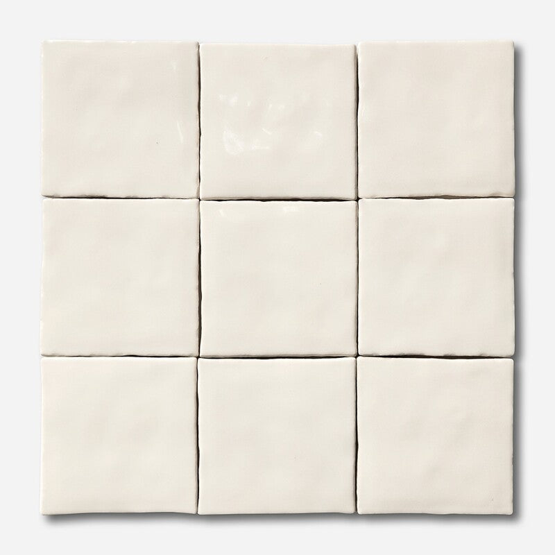 KASBAH: Butter Square Field Tile (glossy | 4"x4"x3/8")
