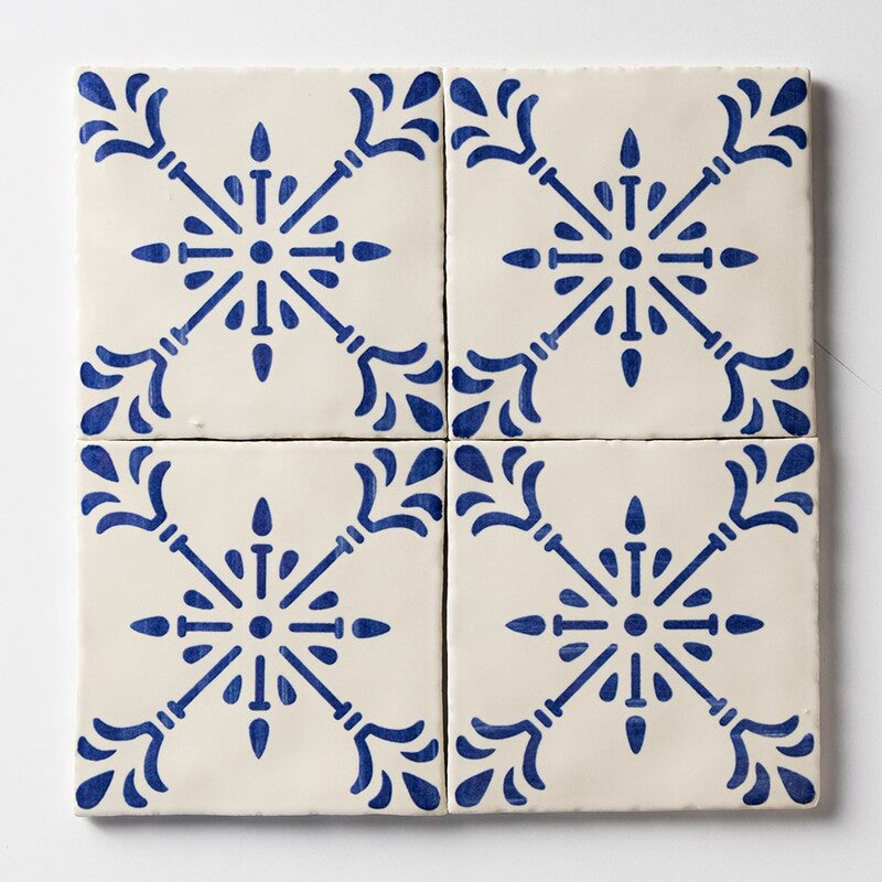 CHEZ MONET CERAMIC: Auvergne Square Field Tile (glossy | 6"x6"x3/8" | straight cut)