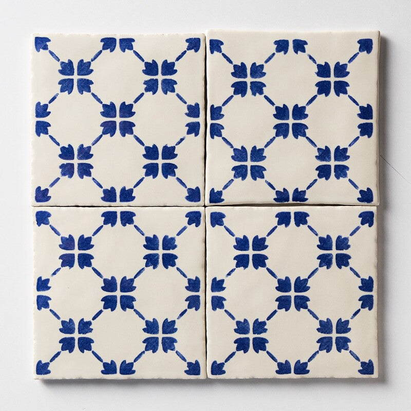 CHEZ MONET CERAMIC: Loire Square Field Tile (glossy | 6"x6"x3/8" | straight cut)