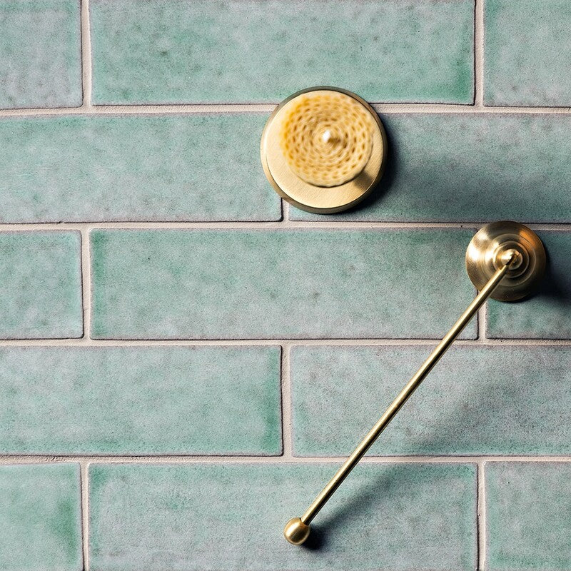 FORTE BRICK STUDIO: Sage Rectangle Field Tile (glossy | 2"x7"x1/4" | straight cut)