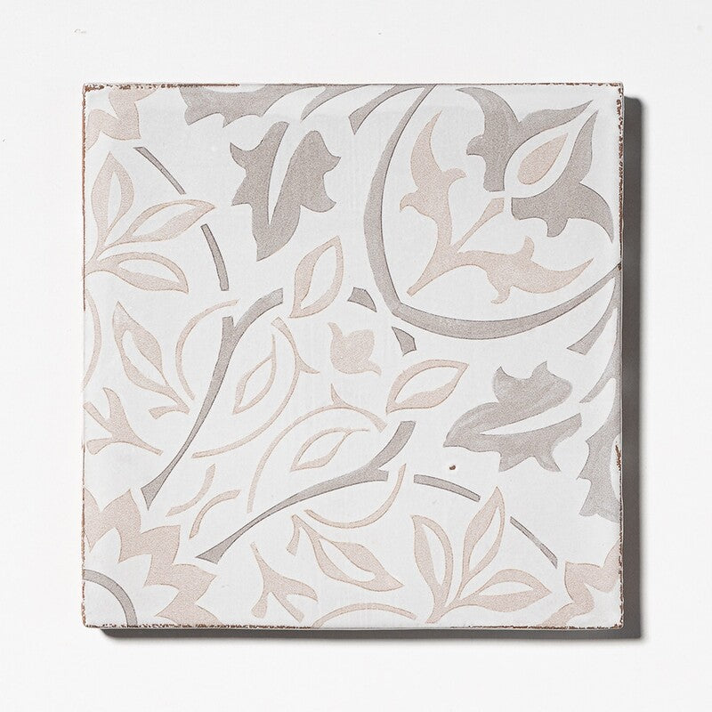 LEITMOTIF: Symphony Glazed Terracotta Field Deco Tile (6"x6"x3/8" | matte)