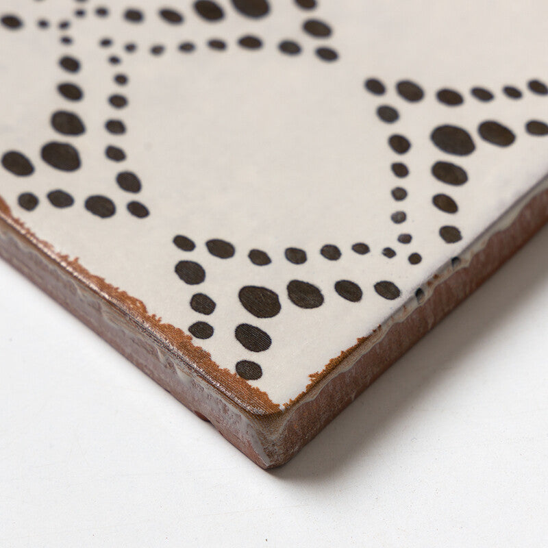 SEINE: Adeline Glazed Terracotta Field Deco Tile (6"x6"x3/8" | matte)