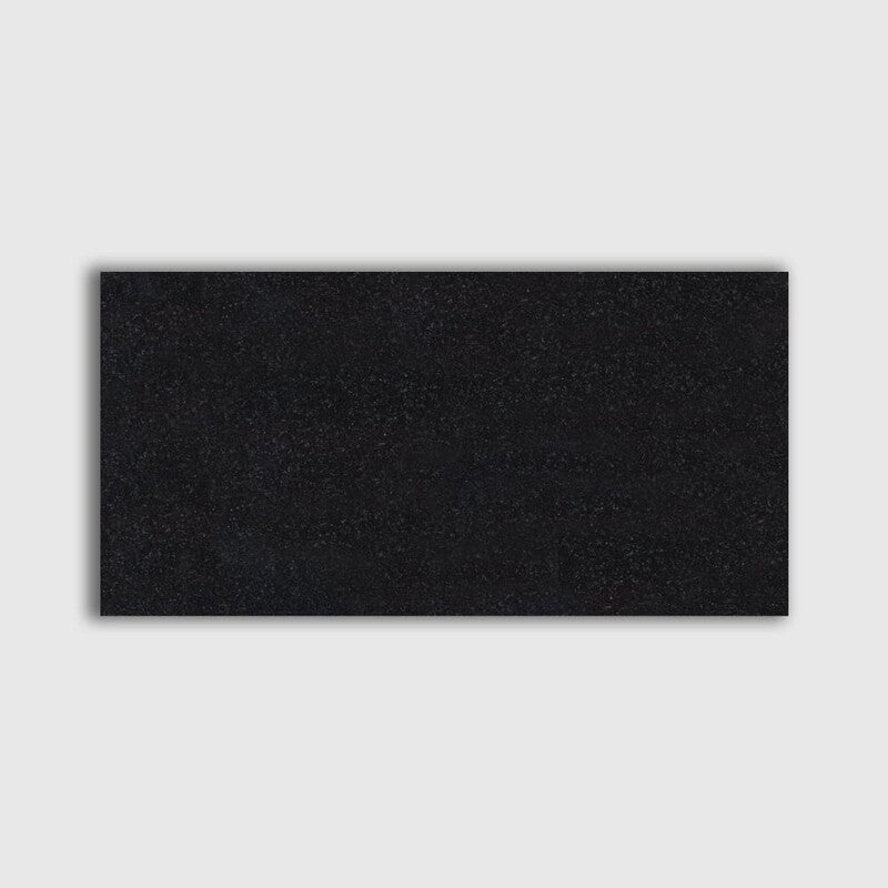 ABSOLUTE BLACK EXTRA: Granite Rectangle Field Tile (polished | 12"x24"x3/8" | straight cut)