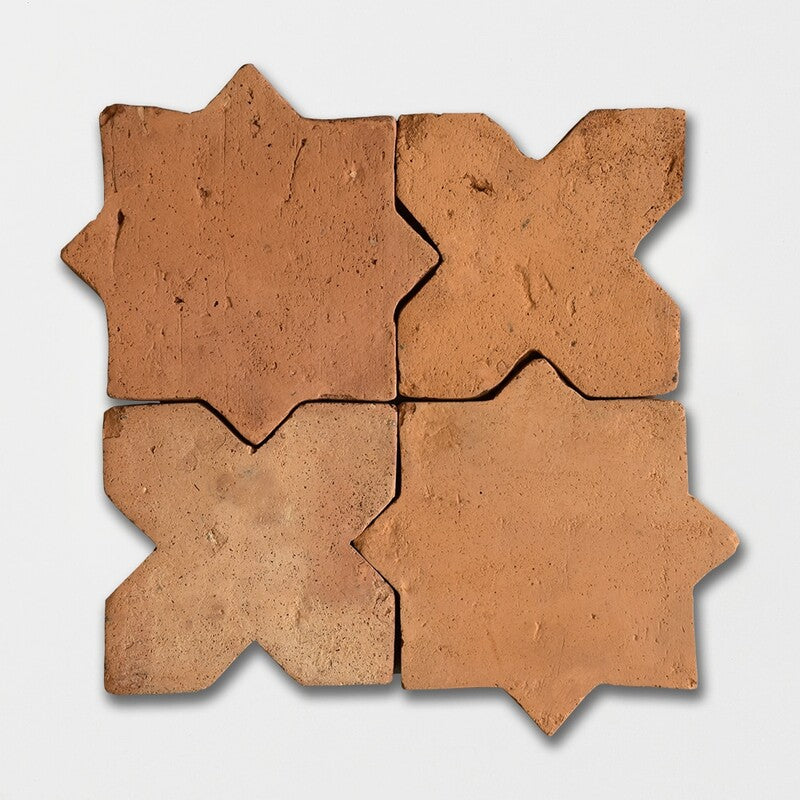 COTTO MED: Red Star Natural Terracotta Field Tile (4"x4"x3/4" | matte)