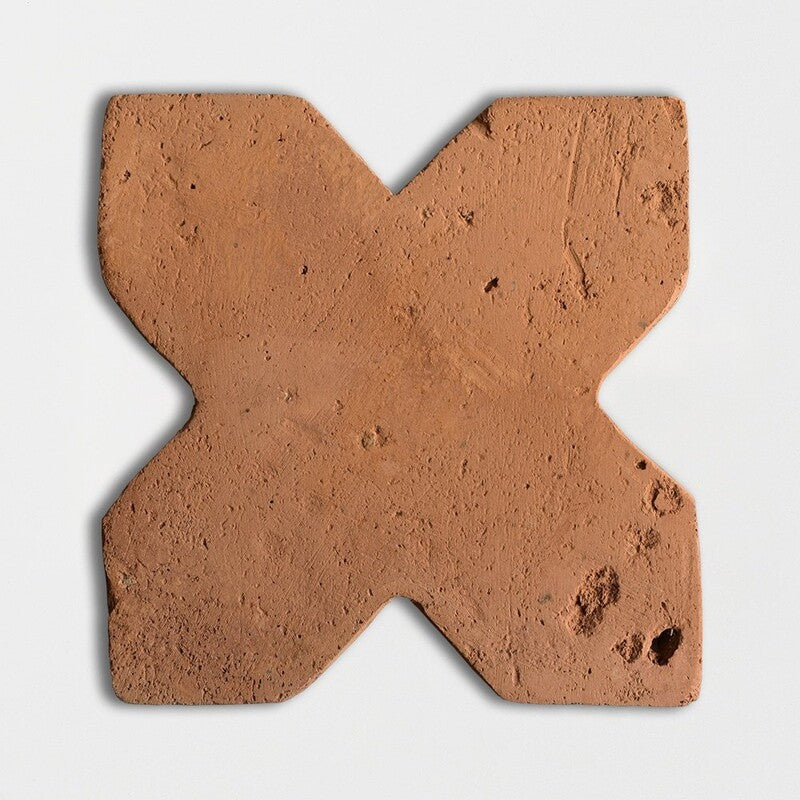COTTO MED: Red Cross Natural Terracotta Field Tile (6"x6"x3/4" | matte)