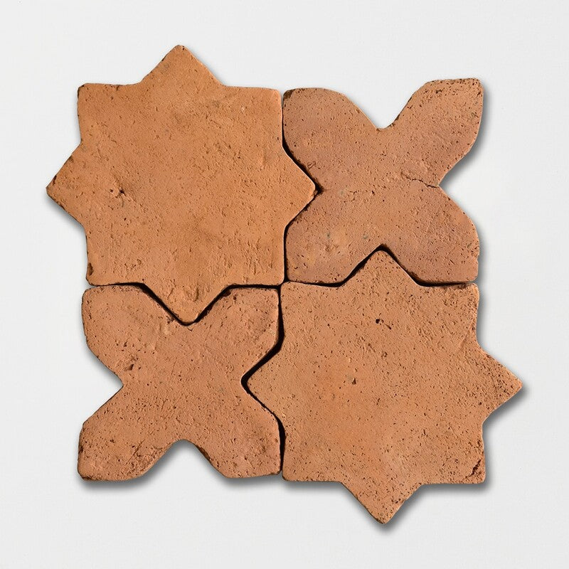 COTTO MED: Red Cross Natural Terracotta Field Tile (6"x6"x3/4" | matte)
