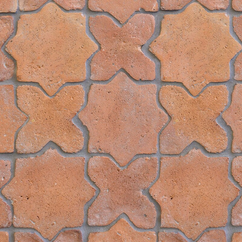 COTTO MED: Red Cross Natural Terracotta Field Tile (6"x6"x3/4" | matte)