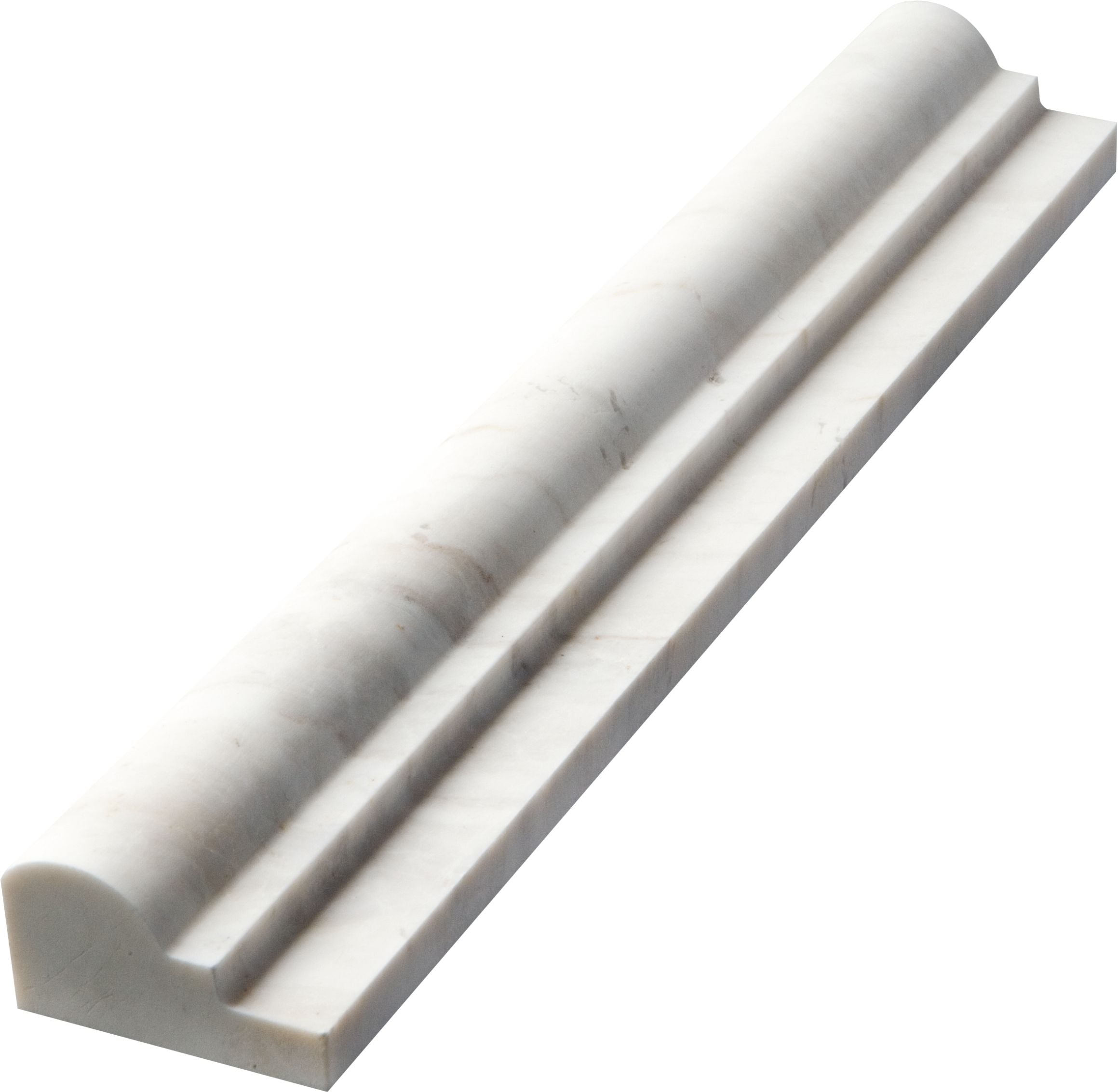 BIANCO VENATO: Dolomite Ogee Tile Accessory (1 7/8"x12"x7/8" | polished)