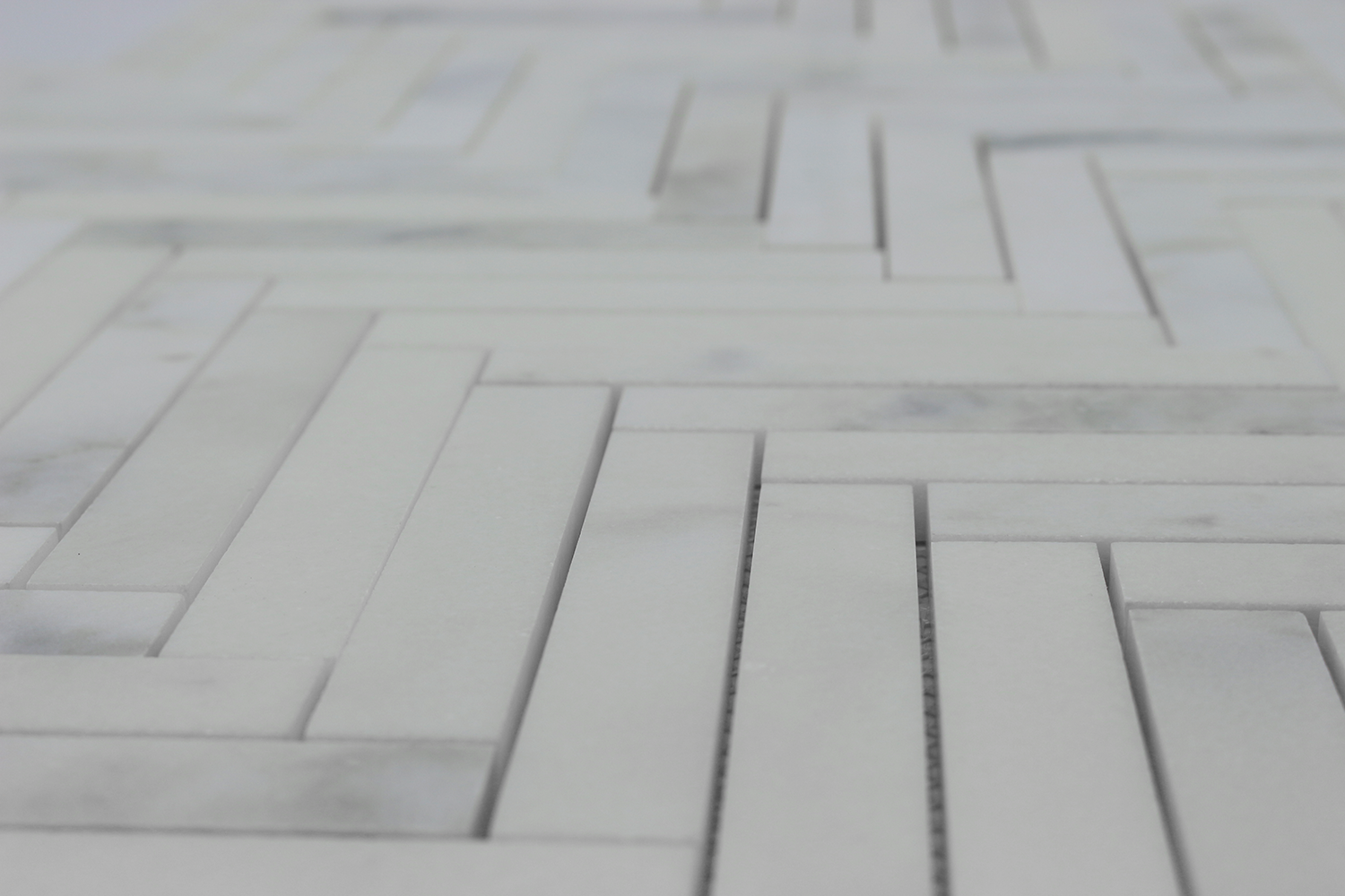 CALACATTA OLIVE: Marble 1"X6" Herringbone Mosaic (12"x12"x3/8" | polished)