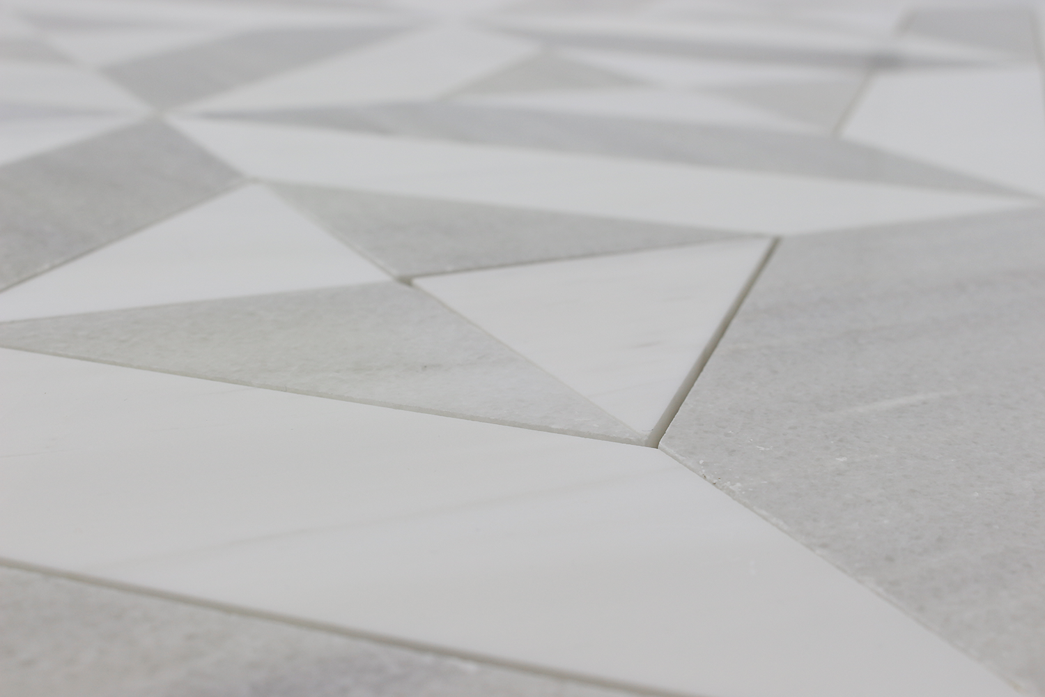 BIANCO VENATO: Milas White Marble Artisan Mosaic (6"x8"x3/8" | polished)